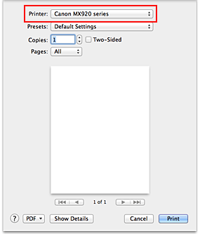 Canon : PIXMA Manuals : MX920 series : Printing with Easy Setup